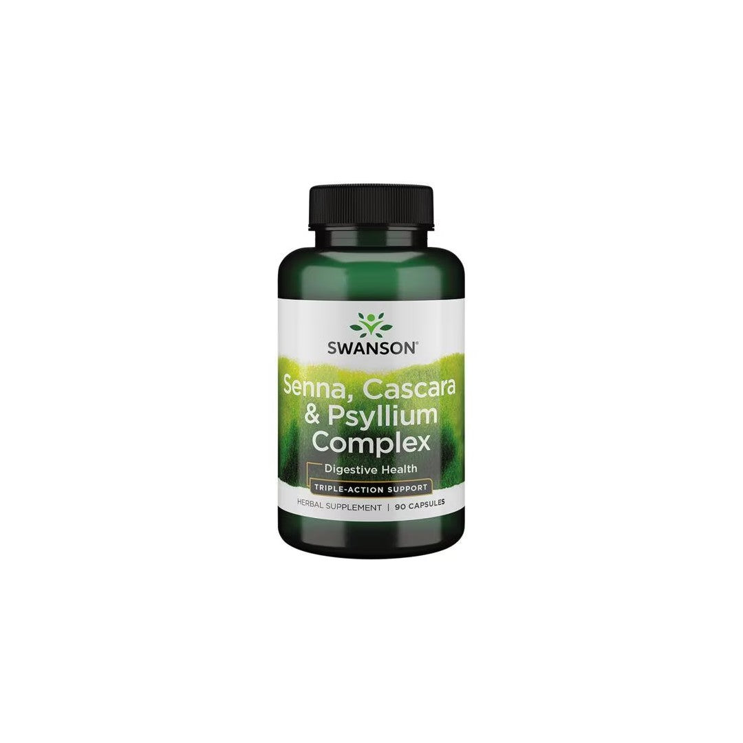 Senna, Cascara & Psyllium Komplex 90 Kapseln Swanson Health Products